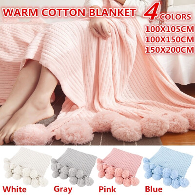 

2019 New Winter Blanket Cotton Knitted Carpet Rug Home Soft Blanket