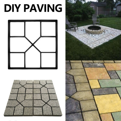 

Reuse Garden Path Maker Mold DIY Paving Cement Brick Stone Road Concrete Mould U