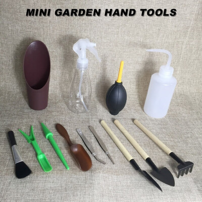 

13pcs Mini Garden Hand Tools Transplanting Tools Succulent Tools Miniature Planting Gardening Tool Set