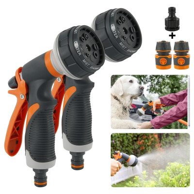 

Garden Hose Nozzle Spray Nozzle Set Adjustable High Pressure Water Patterns for Watering Plants Cleaning Car Washing