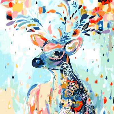 

Animal Theme DIY Oil Painting Drawing Pictures By Numbers Kit Handcraft Pattern Paintings By Numbers On Canvas For Home Decor