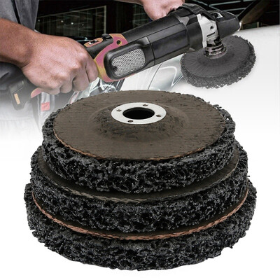

3 Sizes Flap Poly Strip Wheel Discs Paint Rust Remover Clean Grit Angle Grinder