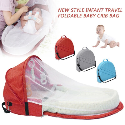 

2020 New Multi-function Foldable Baby Bed Crib Mummy Bag with Mosquito Cover Baby Bed for BedroomTravel