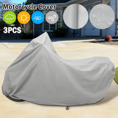 

3PCS Dustproof Outdoor Waterproof Motorcycle Bicycle Bike Covers Anti-snow Rainproof Sunscreen Protection Cover LXL