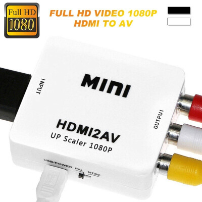 

Full HD Video 1080P HDMI to AV Mini Adapter 1080P Full HD Video Audio Converter with USB