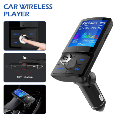 

Wireless Bluetooth Handsfree Car Kit FM Transmitter Radio Adapter MP3 Player Dual USB Charger