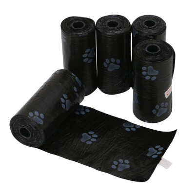 

5 rolls Useful Easy Take Dog Pet Poop Carrier Bag Biodegradable Garbage Bags Clean-up Bag Pick Up Poop Bag 15 pcsroll