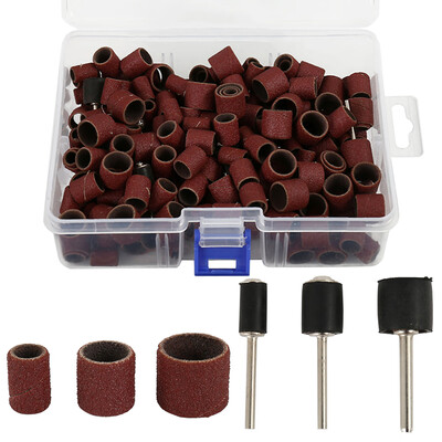 

252X Drum Sanding Kit For Nail Drill Bits Dremel Accessories Rotary Tool box US