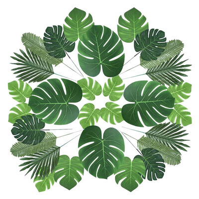 

Artificial Palm Leaves for Tropical Theme Party Decoration 6 Kinds Palm Leaves Jungle Anniversary