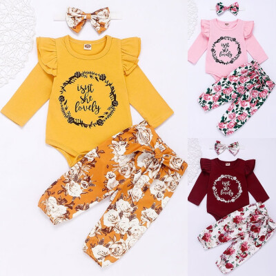 

2pcsset Infant Clothes Baby Girls Clothing Sets Boy Cotton Long Sleeve Clothes