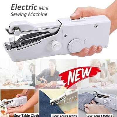 

Mini Portable Handheld Sewing Machine Sew Needlework Cordless Clothes Fabrics Electric Sewing Machines