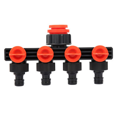 

1PC Female Thread 4 Way Hose ABS Splitters For Automatic Watering System Garden Irrigation Tool