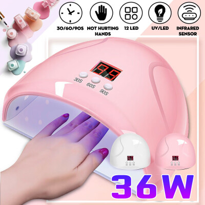 

Nails Lamp LED Light Professional UV LED Lamp Nail Dryer Gel Nail Art Tool 36W