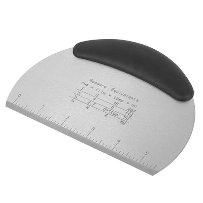 

Stainless Steel Pastry Dough Cutter Scraper Scale Kitchen Bread Making Tool
