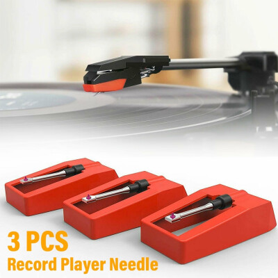 

3pcs Universal Vintage Record Player Stylus Turntable Needle Replacement Recorder