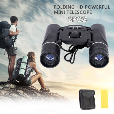 

2PCS APEXEL 8x21 Portable Binoculars HD BAK4 Prism Telescope Zoom for World Cup Outdoor Bird Watching Camping Hiking Travel Sports