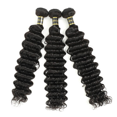 

Amazing Star Brazilian Deep Wave Virgin Hair Brazilian Hair Bundles 3 PcsLot Curly Virgin Human Hair Weave Soft&Bouncy