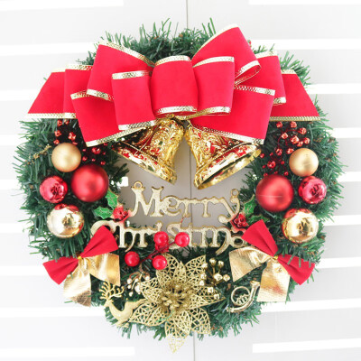 

Christmas Decoration For Home Christmas Wreath Red Deer Christmas Tree Round Bell Decor Handcrafted Wreath Wall Decoration