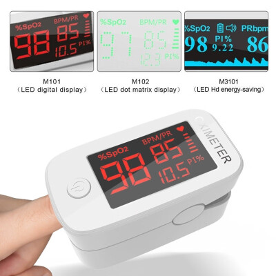 

LED Fingertip Pulse Oximeter SPO2 Monitor Blood Oxygen Saturation Monitor with PR Respiratory Rate Perfusion Index