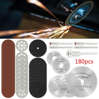 

60120180Pcs Rotary Tool Cutting Wheel Kit Mini Circular Saw Blade&Diamond Cutting Wheel Cutting Disc