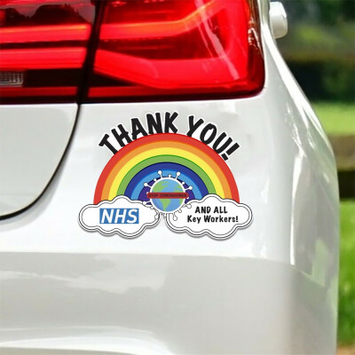 

Cute 3D Car Window Bumper Body Decal Sticker Thank You Prints Pattern