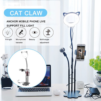 

3 In 1 Dimmable Ring Bracket Phone Clip SelfieLive ShowFill-in Light