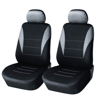 

Full Set Auto Seat Covers Tyre Track Embossed Car Seat Cover Front Seat for Car Truck SUV Durable Polyester Material