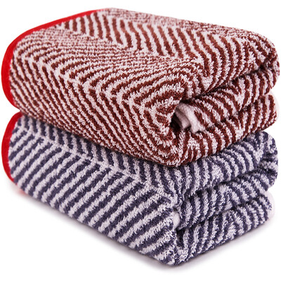 

Sanli towel home textile cotton twill large towel 2 loaded soft absorbent cleansing towel couple wash towel 34×72cm gray blue wine red