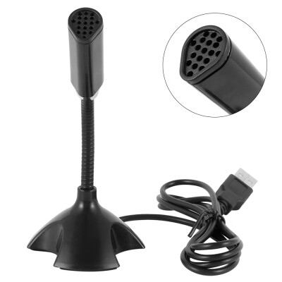 

USB Stand Instrument Microphone for Tablet Laptop-Mini Studio Speech-Black