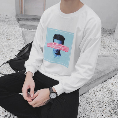 

Trends spoof round neck trend sweater men&women couple models youth students print long-sleeved T-shirt winter