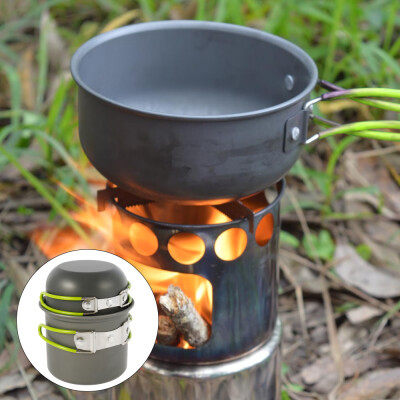 

Willstar Outdoor Stove Set Portable Camping Cooking Picnic Hiking Cookware Bowl Pot Pan