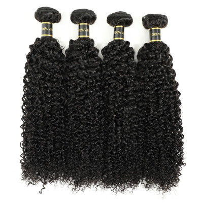 

Amazing Star Brazilian Virgin Curly Hair 4 Bundles Human Hair Full&Thick Natural Color