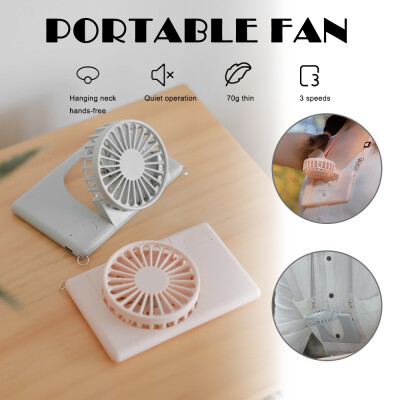 

3 Speed Adjustable USB Rechargeable Neck Hanging Dual Mini Cooling Fan