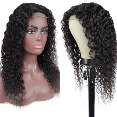 

Amazing Star Brazilian Virgin Hair Water Wave Lace Front Wigs 4x4 Inch Human Hair Lace Front Wigs Wet&Wavy Natural Color