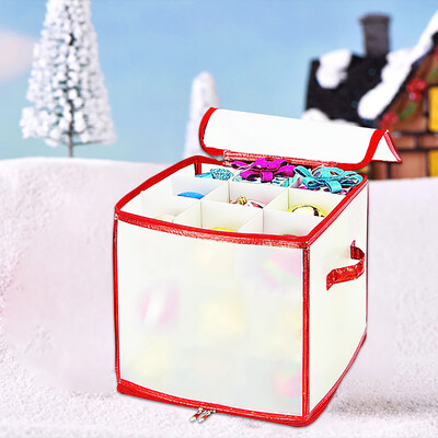 

Willstar Christmas Tree 64 Valuables Decoration Storage Box with Outer Zipper&Inner Partition