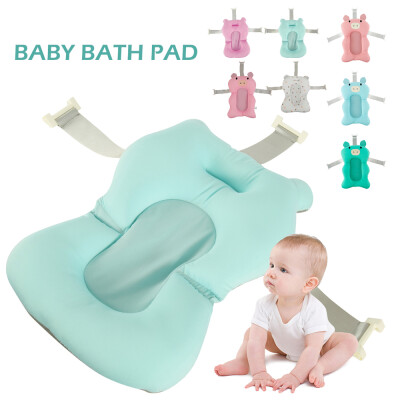 

Newborn Shower Mat Infant Bathtub Baby Bath Tub Pillow Pad Lounger Air Cushion