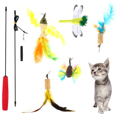 

Funny Plastic Pet Toys Cats Mouse-like Toy Rabbit Stick