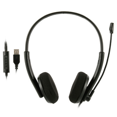 

USB Trucker Headphones with Mic Headphone for Office Phone Call Center Customer Service PC