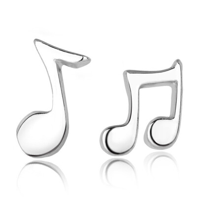 

Ladies Small Stud Earrings Musical Note Shape Women Fashion Gift Simple Style Korea Trendy Jewelry WHB61