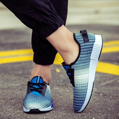 

Korean version of youth trend color mesh mesh sports shoes men 2018 new wild middle school students breathable running casual shoes