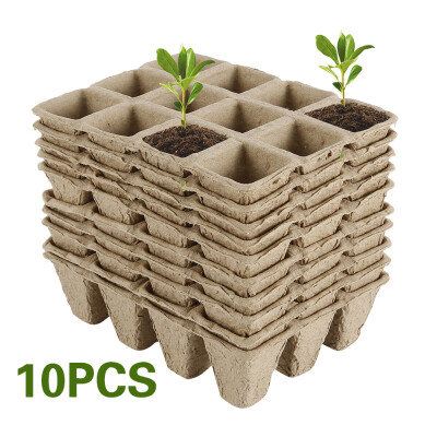 

Willstar 10 Pcs Biodegradable Organic Germination Seedling Peat Pots Plants Seed Starter Indoor Planting Cups Plant