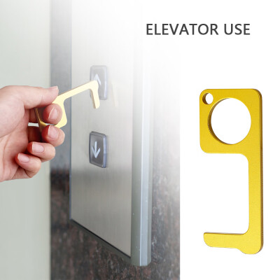 

Portable No Touch Key Button Alloy EDC Door Opener Contactless Handle