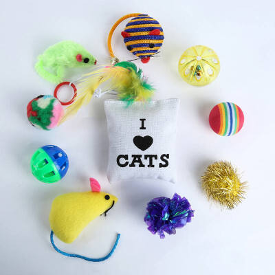 

1014 Variety Small Mini Playing Mouse Toys Gift for Cats Dogs Kitten Value Pet Toys PacksMouseBallSocks toys-for-cats