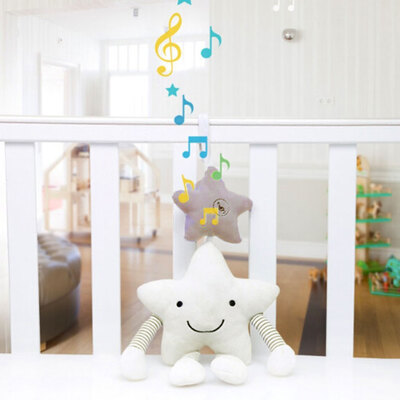 

Willstar Baby Crib Cot Stroller Pram Hanging Bell Musical Toys Gift Soft Plush Star