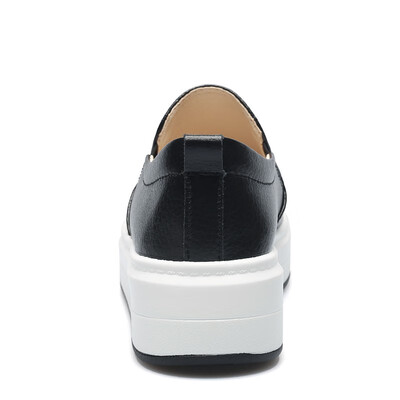 

2018 breathable casual Lok Fu shoes single shoes comfortable anti-skid muffin flat lazy shoes increased casual low to help single