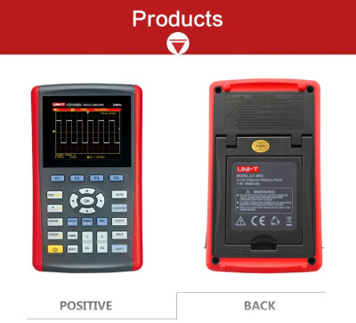 

UNI-T UTD1025DL Handheld Digital Storage Oscilloscopes 2CH Scopemeter Scope meter 7 inches widescreen LCD display 250MSa 35"LCD