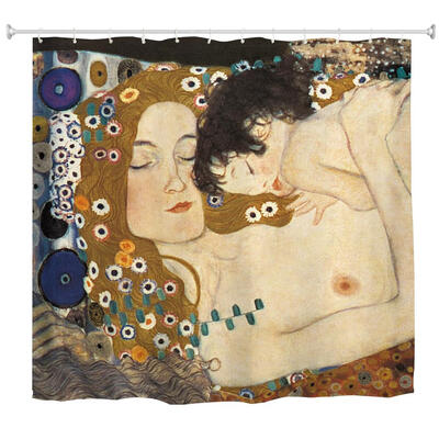 

Mother&Child Polyester Shower Curtain Bathroom Curtain High Definition 3D Printing Water-Proof