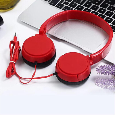 

J08 Folding Computer Headset Wired Earphone With Microphone Ecouteur For Smartphone Computer Laptop
