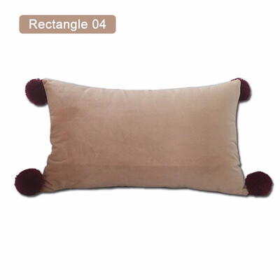

New Simple Soft Velvet Pillow Seat Back Cushions TriangleRectangle Sofa Chair Home Living Room Car lumbar Decorative Pillows