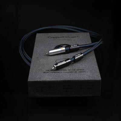 

CopperColor CC Memento-BE RCA HiFi Audio cable Beryllium alloy cord interconnect cord pair with Silver-plated RCA connector